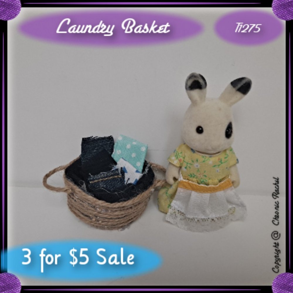 Fabric & Twine Laundry Basket
